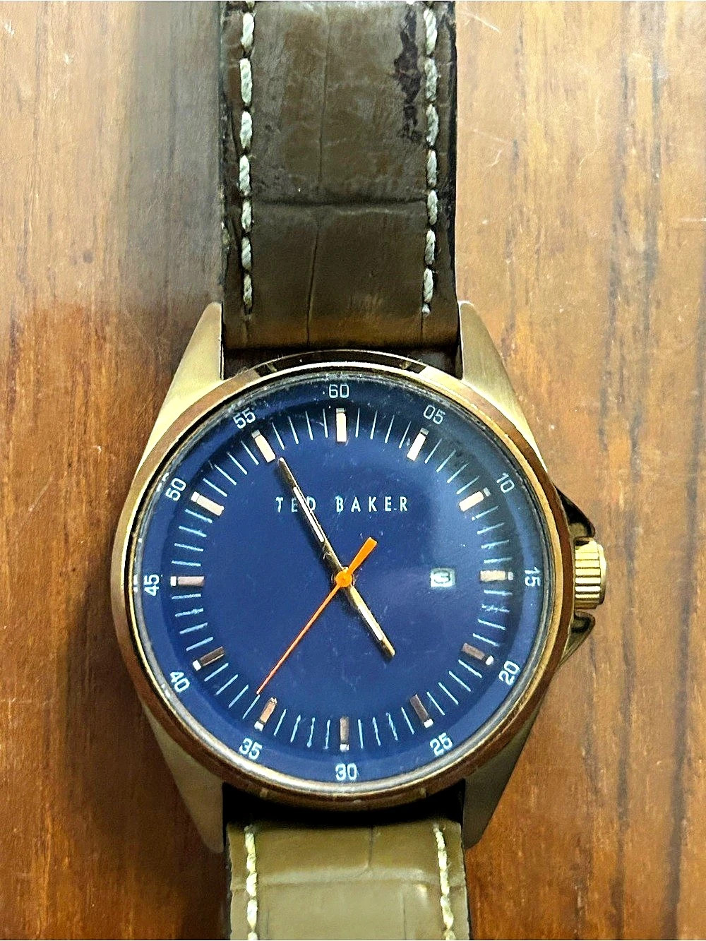 Ted Baker TE1116 Brown Leather-Style Watch